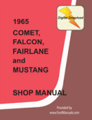 1965 Ford Mustang Shop Manual